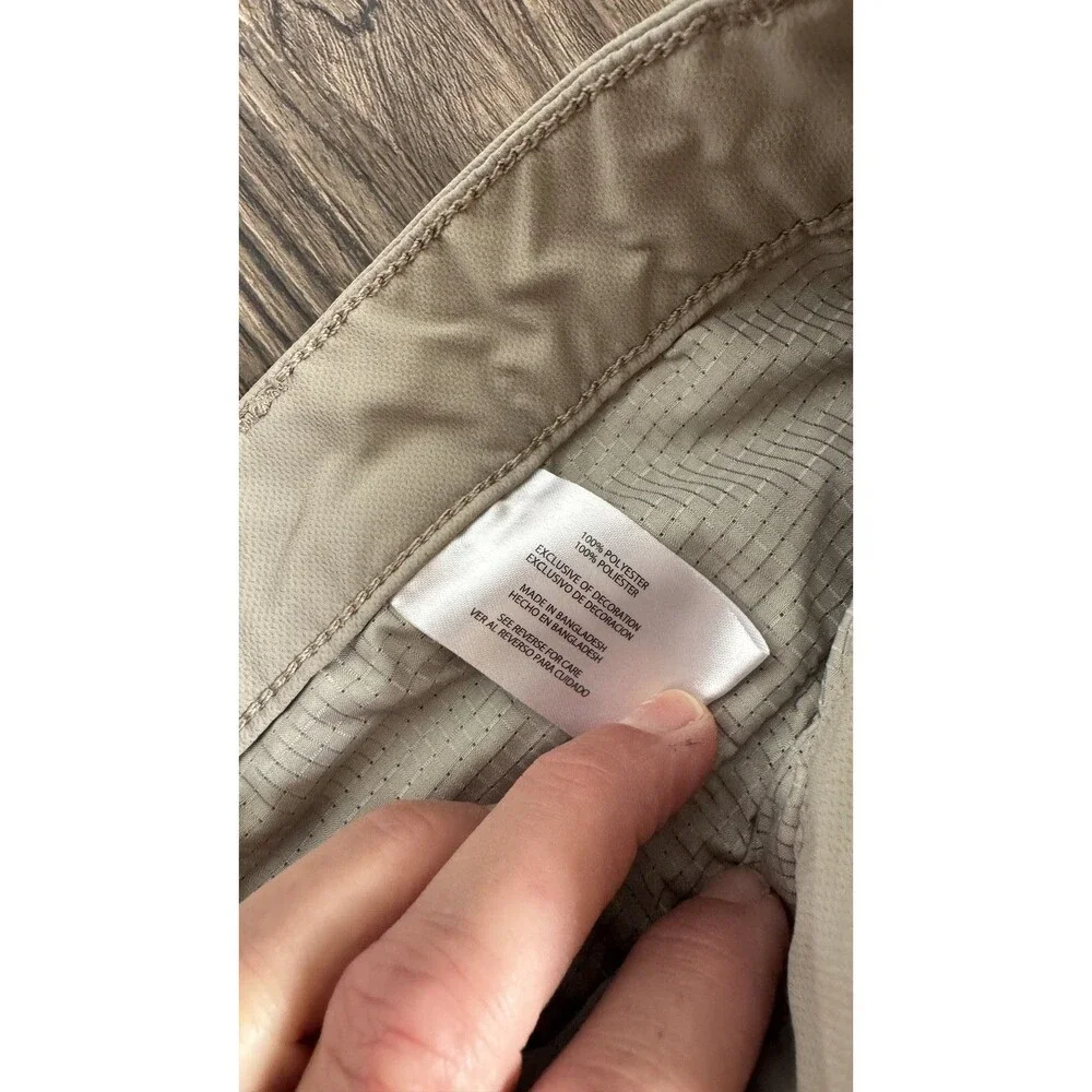 Banana Republic Mens Tan Performance Tech Trousers Pants 36x32 Slim Straight
